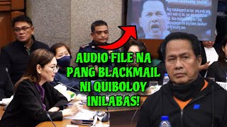 AUDIO FILE NI QUIBOLOY SA MGA MYEMBRO NG KOJC INILABAS SA SENADO APOLLO “BUKING” [upl. by Leirbma]