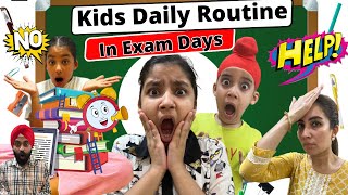 Kids Daily Routine In Exam Days  Ramneek Singh 1313  RS 1313 VLOGS [upl. by Imled500]