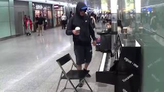 Coffee and Cigarette Dude Plays MEAN Piano [upl. by Aniret]