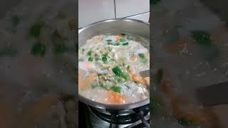 Highlights Cooking Mung Beans Soup With MoringaMonggo Soup with Malunggay [upl. by Aluino650]