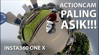 KAMERA AKSI 360° ASIK PARAH  Review Insta360 One X [upl. by Seugirdor]