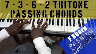 Learn 7  3  6  2 Tritone Passing Chords Dim On F [upl. by Alius]