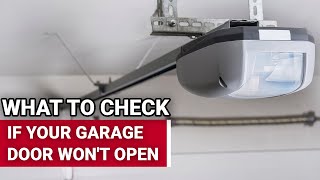 What To Check If Your Garage Door Wont Open  Ace Hardware [upl. by Sperry]