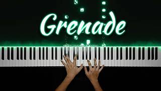 Bruno Mars  Grenade  Piano Cover with PIANO SHEET [upl. by Ahselrac]