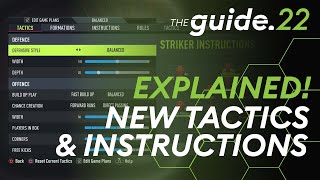 New Custom Tactics amp Instructions EXPLAINED in FIFA 22  Reach Your Potential With Various Combos [upl. by Koball]