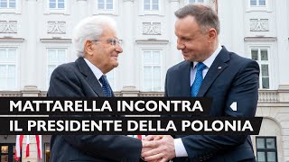 Mattarella e il Presidente della Repubblica di Polonia [upl. by Enellek]