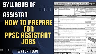 How to prepare PPSC Assistant Job in SampGD  Syllabus and preparation tricks and sources [upl. by Mailiw]