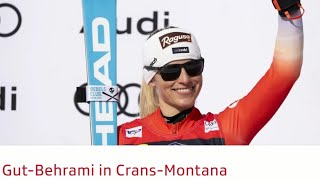 Ski Alpin Womens shortened Downhill CransMontana Highlights 2024 [upl. by Enattirb147]