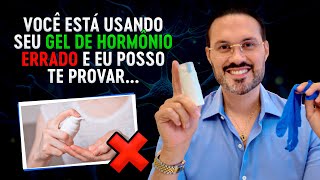 Como aplicar o gel hormonal corretamente  PASSO A PASSO [upl. by Bashuk529]