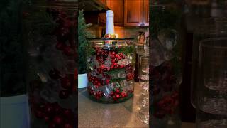 Beautiful christmas themed drink chiller idea 🎅🍷🍾 christmas night party christmas christmasideas [upl. by Geraldina]