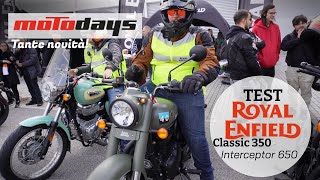 TEST RIDE Royal Enfield ai MOTODAYS 2024 [upl. by Karlan763]