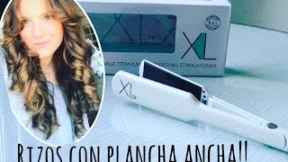 RIZOS CON PLANCHA ANCHA AGV XL PEINADO VICTORIA SECRET ♥ ♥ MAQUIABELLACOM♥ ♥ [upl. by Yhtomiht120]