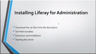 Liferay 62 Tutorial Series Part 5 Complete Installation on Windows 107818 [upl. by Lidaa761]