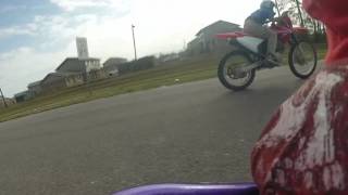 212cc mini bikeGrimacevs 250 4 stroke dirt bike [upl. by Lowenstern]