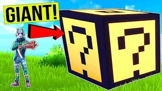 NEW GIANT LUCKY BLOCK CHALLENGE  Game Mode in Fortnite Battle Royale [upl. by Buchbinder]