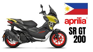 2022 All New Aprilia SR GT 200 Philippines Prices Colors Specs [upl. by Tasha295]