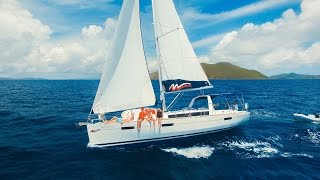 BVI Sailing Vacation  Moorings 423  Luff Out Loud Drone DJI [upl. by Sherer]