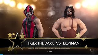 WWE 2K22 Tiger the Dark vs Lionman [upl. by Reube912]