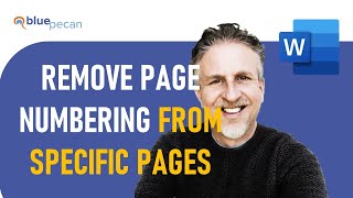 Remove Page Numbering from Specific Pages in Microsoft Word  Remove Page Numbering From Section [upl. by Dianuj]