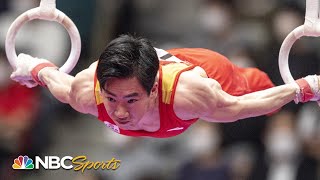 Just 017 decides gold in EPIC Zhang vs Daiki allaround at Worlds  NBC Sports [upl. by Ailhat262]