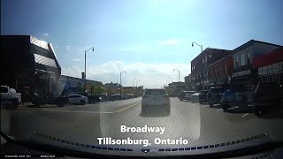 Tillsonburg Ontario Drive down Broadway Sept 2124 [upl. by Greenes]