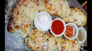 KING of Cheesy GARLIC BREAD  BAADSHAHI GARLIC BREAD TOAST  Food Adda  Indian Street Food Recipe [upl. by Rodrigo]