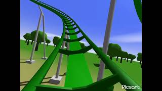 The Incredible Hulk Coaster Recreation  Ultimate Coaster 2 [upl. by Ymiaj]