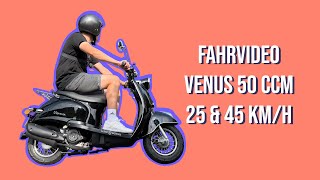 Motorroller Venus Fahrvideo  Motorroller Tanken [upl. by Haskel]