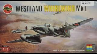 172 Airfix Westland Whirlwind MkI Kit 02064 [upl. by Ardnuassac]