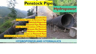 What is Penstock  Details about the penstock [upl. by Atibat88]