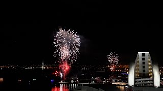 花火  fireworks  横浜スパークリングナイト ハンマーヘッド、大さん橋から 4K2024年2月10日 [upl. by Yellas]