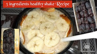 Healthy date shake Recipe How to make date Milkshake🍹 [upl. by Morentz]