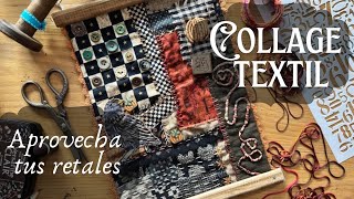 🎨✨ ¡El Collage Textil que Todos Quieren Aprender 👀 ¡Mira Cómo Hacerlo [upl. by Engvall]