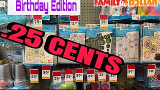 Cheap Birthday Party Decorations from FAMILY DOLLAR STORE [upl. by Lyndes175]