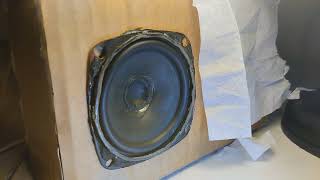 bass test with a homemade speaker [upl. by Rudin]