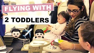 TIPS FOR FLYING WITH 2 TODDLERS  LONG HAUL FLIGHT TIPS WITH A BABY  Ysis Lorenna [upl. by Edna]