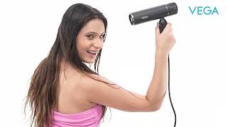 Upgrade Your Hair Drying With The Vega Style Pro 1600W Hair Dryer VHDH 34 Fast amp Precise Styling [upl. by Goode26]