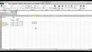 VAT calculations in Excel [upl. by Aloz]