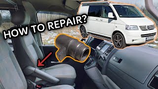 🚐 VW VOLKSWAGEN T5 Transporter Armrest DIY quick easy repair  naprawa podłokietnika Zrób to Sam V [upl. by Annayd649]