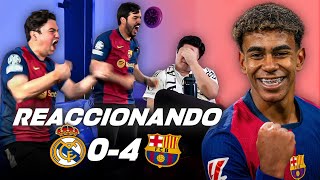 REACCIONANDO AL REAL MADRID 04 BARCELONA  HUMILLACIÓN EN EL CLÁSICO [upl. by Nisse322]