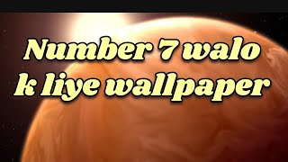 Number 7 walo k liye wallpaper  spiritual number  ketu  numerology  planets [upl. by Reniti]