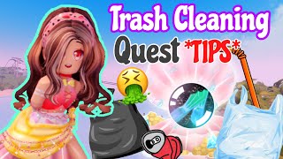 QUICK amp EASY How To Do The BEACH TRASH CLEAN UP QuestRoyale High Summer Quests Wave 2 Update [upl. by Aillij78]