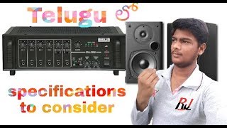 specifications of amplifier amp speakeramplifiersclass2RJ techworldTelugu [upl. by Surovy]