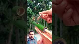 Bamboo Creations With Mini WoodSpring Diy  Toy Bamboo survival bamboosheets bambooproducts [upl. by Audley]