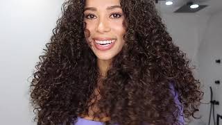 How to Apply Mousse to Curly Hair with No Crunch  Mielle Brazilian Babassu Curl Cream amp Mousse ❤️ [upl. by Alius]