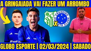 ESSA ESCALAÇÃO FOI FEITA PARA DETONAR COM ELES  UBERLANDIA X CRUZEIRO  GLOBO ESPORTE MG [upl. by Valentijn]