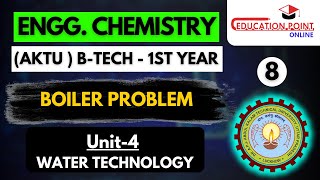 Lec 8  Boiler Problem  Engineering Chemistry AKTU BTech 1st year [upl. by Bittner]