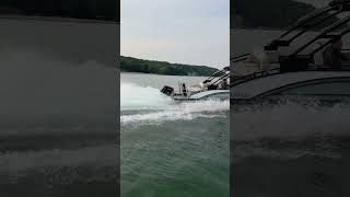 Harris Pontoon Boat Performance  pontoon boat pontoonboat boating lakelife [upl. by Dotty]