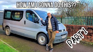 RIP IT OUT LOW BUDGET Van Build  Renault Trafic Camper Conversion PART 1 [upl. by Welsh]