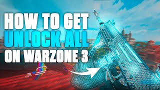 HOW TO GET UNLOCK ALL ON WARZONEMW 3 [upl. by Samalla]